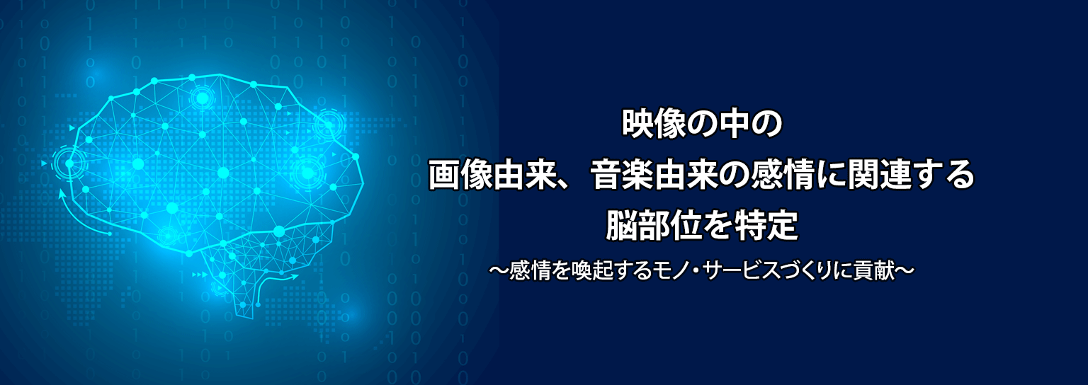 映像の中の画像由来、音楽由来の感情に関連する脳部位を特定